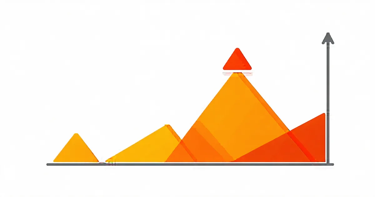 Abstract illustration of empty shelf inventory concept with safety stock and replenishment data elements